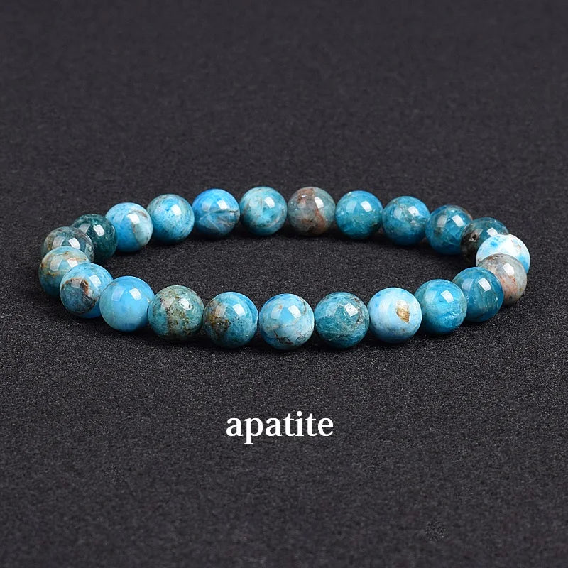 Genuine Natural Stone Bracelet 8mm